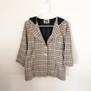 Volcom Women’s Plaid Schmad Jacket with Hood Size Small